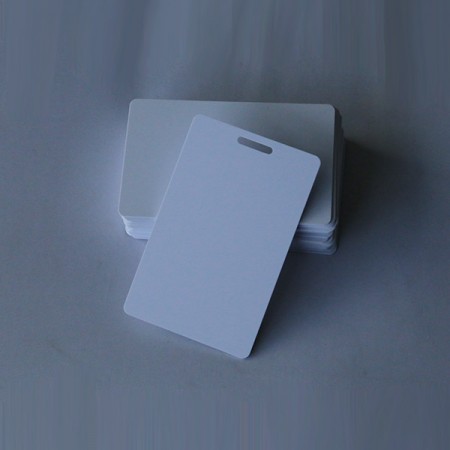 Blank Inkjet PVC Card with 15x3mm ID Hole