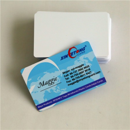 Printable White Inkjet PVC Card For Canon J printer IP7200, IP7210, IP7220