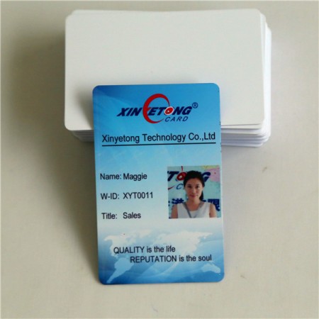 Kosong kartu ID Inkjet PVC, Double Sided Printing untuk Canon Printer dan Epson